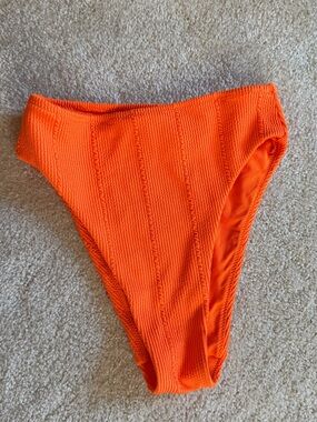 aerie Orange High Leg Bikini Bottom